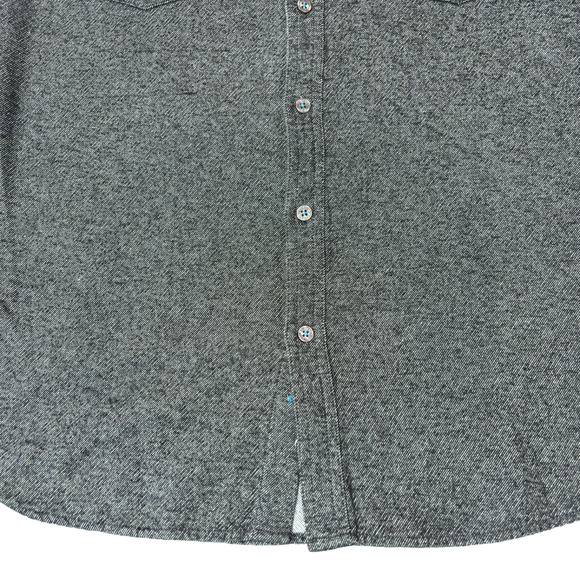 Carbon 2 Cobalt Black Denim Long Sleeve Button Up Shirt Jacket Men's Size Medium - Picture 6 of 15